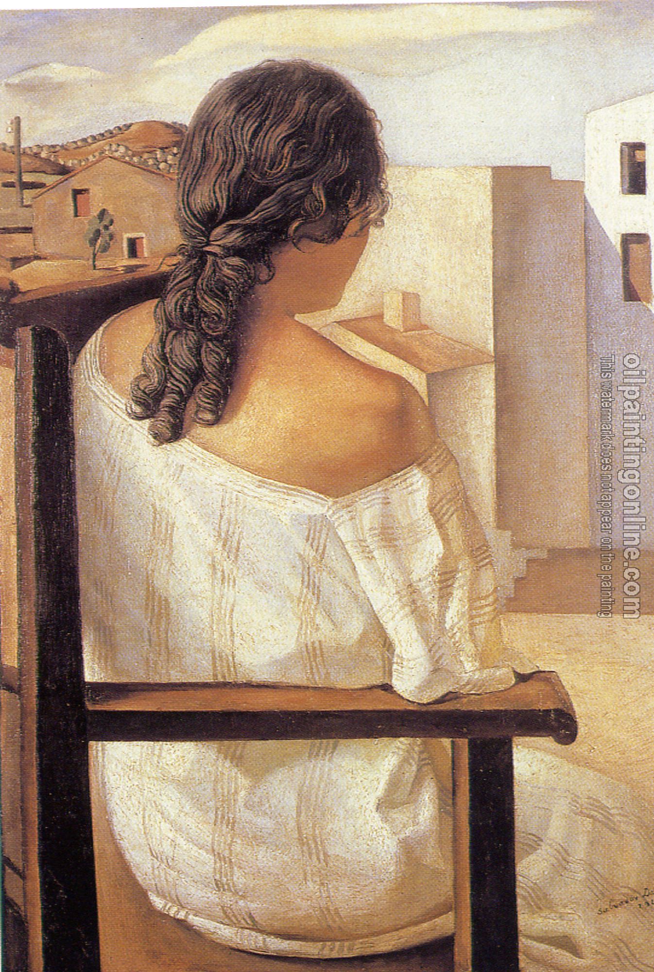 Dali, Salvador - Seated Girl from the Back